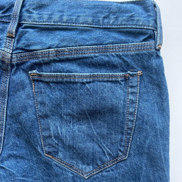 Madewell Denim Distressed Shorts - Dark Wash - Sz 24 - Picture 3 of 8